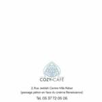 Menu Cozy Café Rabat June 2023 505612